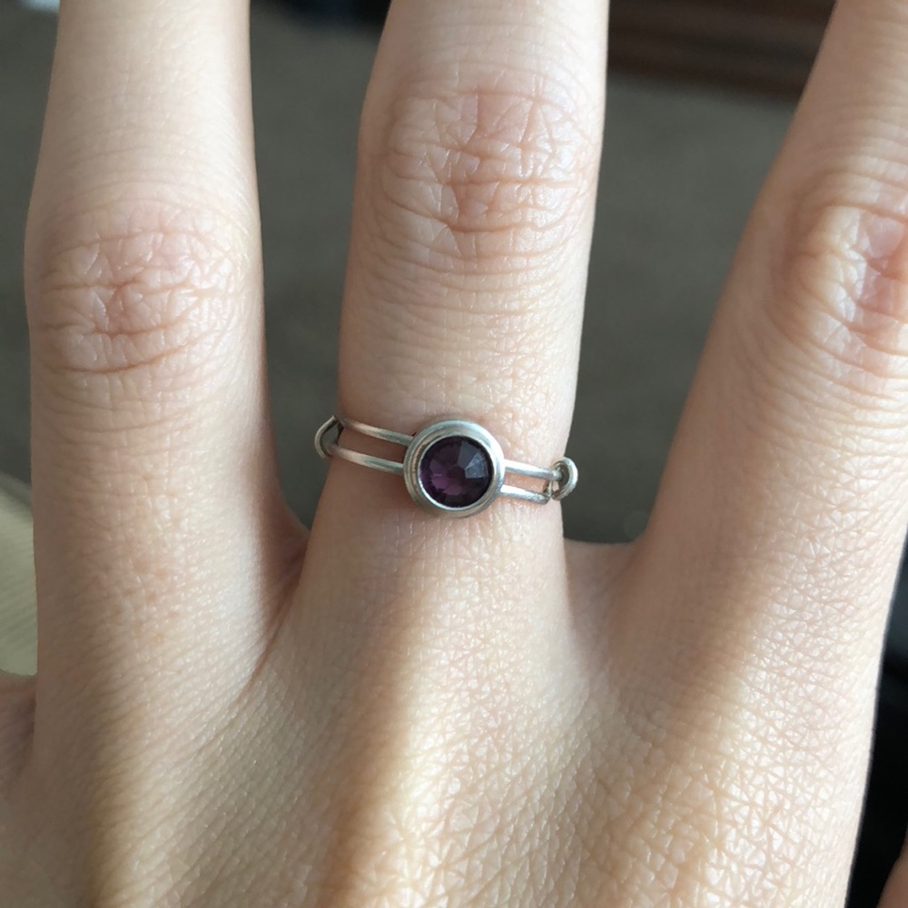 Alex & Ani amethyst ring